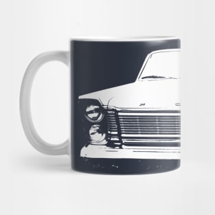 Ford Galaxie 1960s American classic car monoblock white Mug